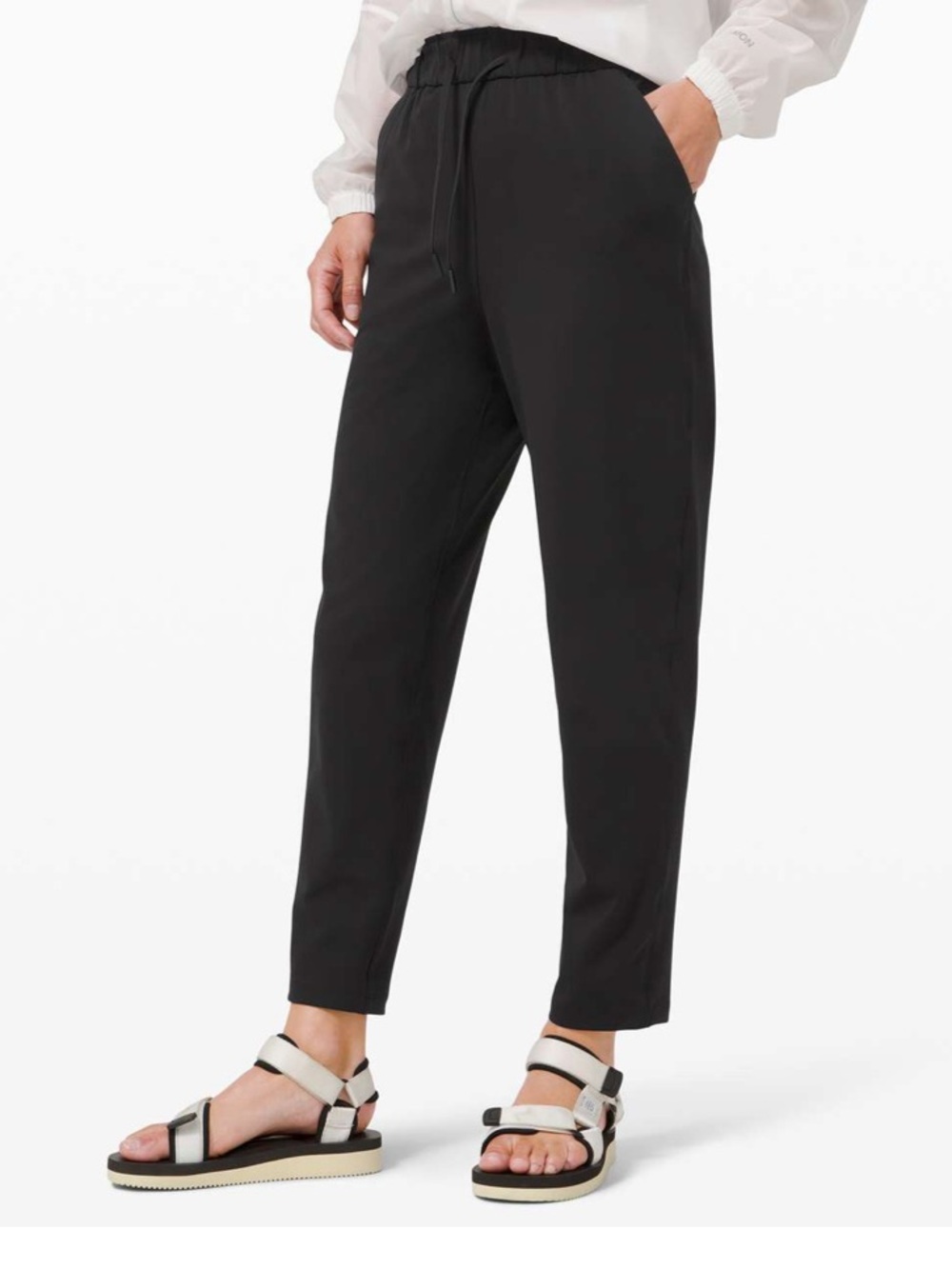 LULULEMON KEEP MOVING 7/8 HIGH RISE PANT BLACK